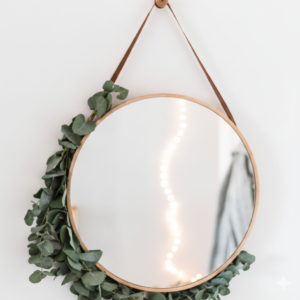 Round Hanging Wall Mirror